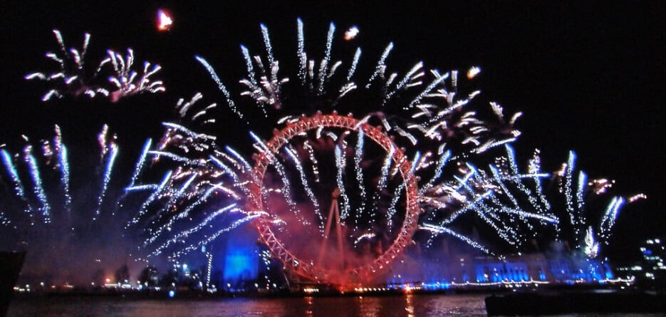 London New Years Eve fireworks
