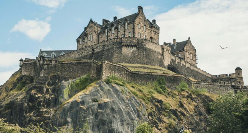 scottish-castle-on-top-a-mountain