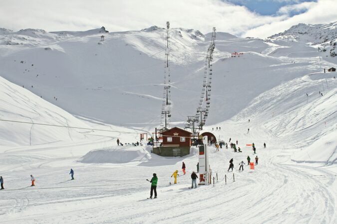 Ski resort in France.